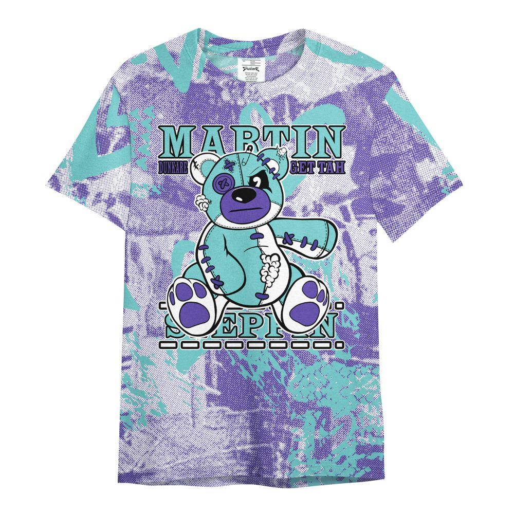 Shirt To Match Low Hornets 1s - Tah Steppin Bear Heart Grunge All Over Print
