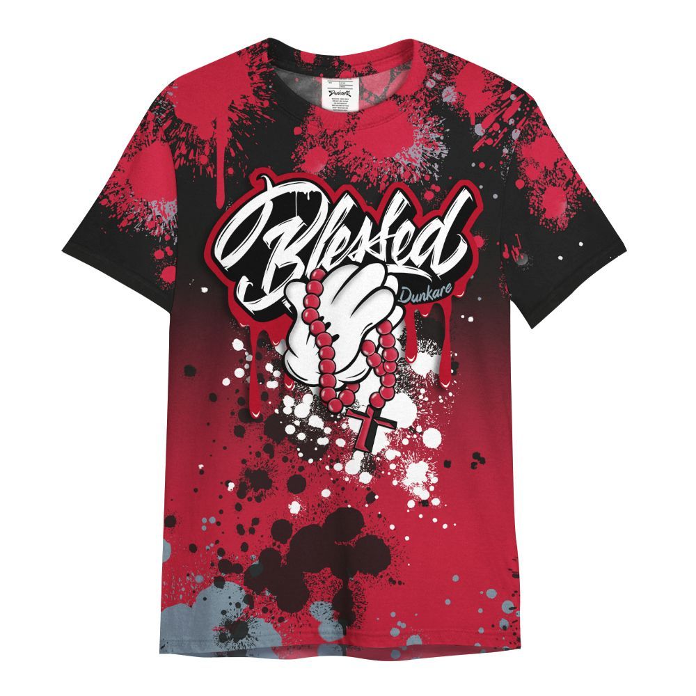 Shirt To Match Retro Infrared Salesman 6s - God Blessed Ink Drip All Over Print