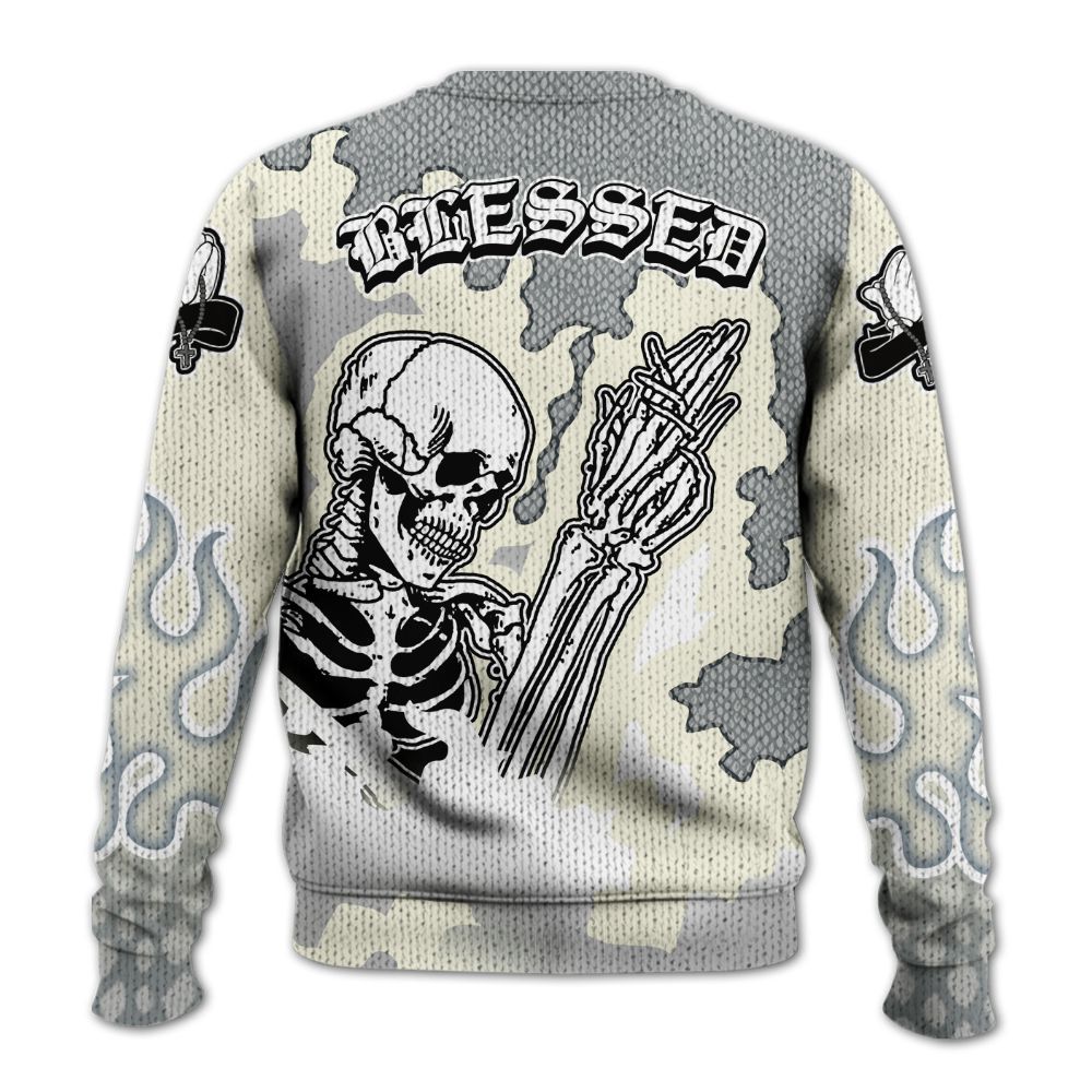 Knitted Sweater To Match Low CNY Year Of The Snake 11s - Prayed For Enemies Graphice