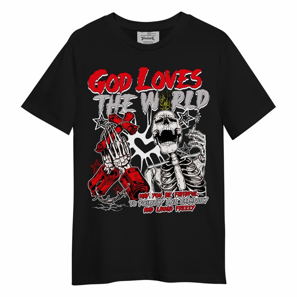 Shirt To Match Air Max 1 Low Poly - God Loves The World Unisex Shirt