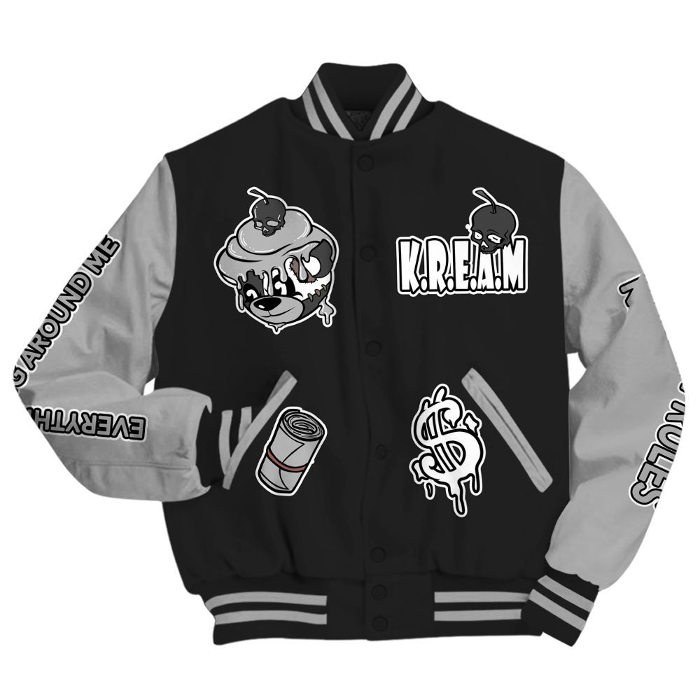 Varsity Jacket To Match NOCTA Black 2s - Loot Bear All Over Print