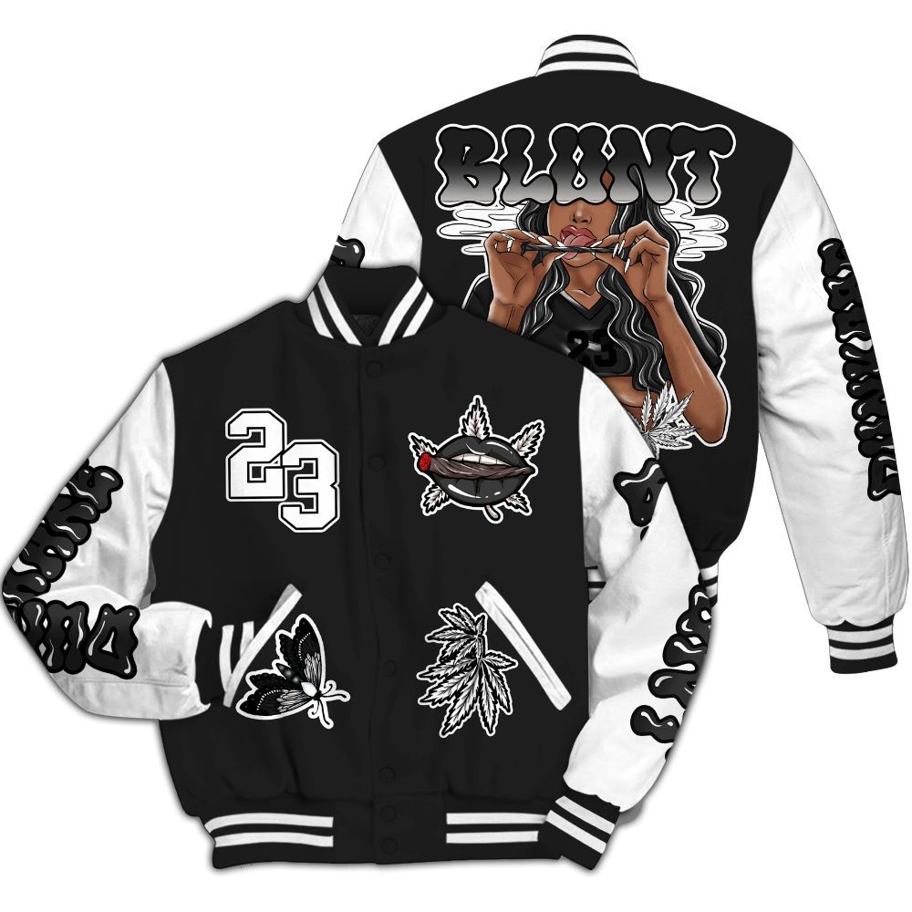 Varsity Jacket To Match Black Cat NET 4s - Bluntz Unique All Over Print