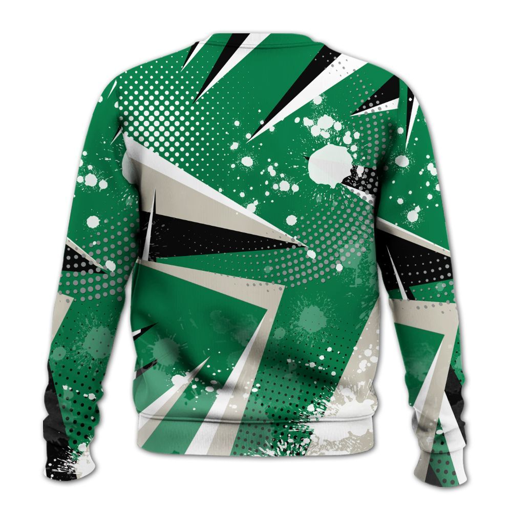 Sweatshirt To Match Lucky Green 2s - Poly Trust No One Dripping All Over Print