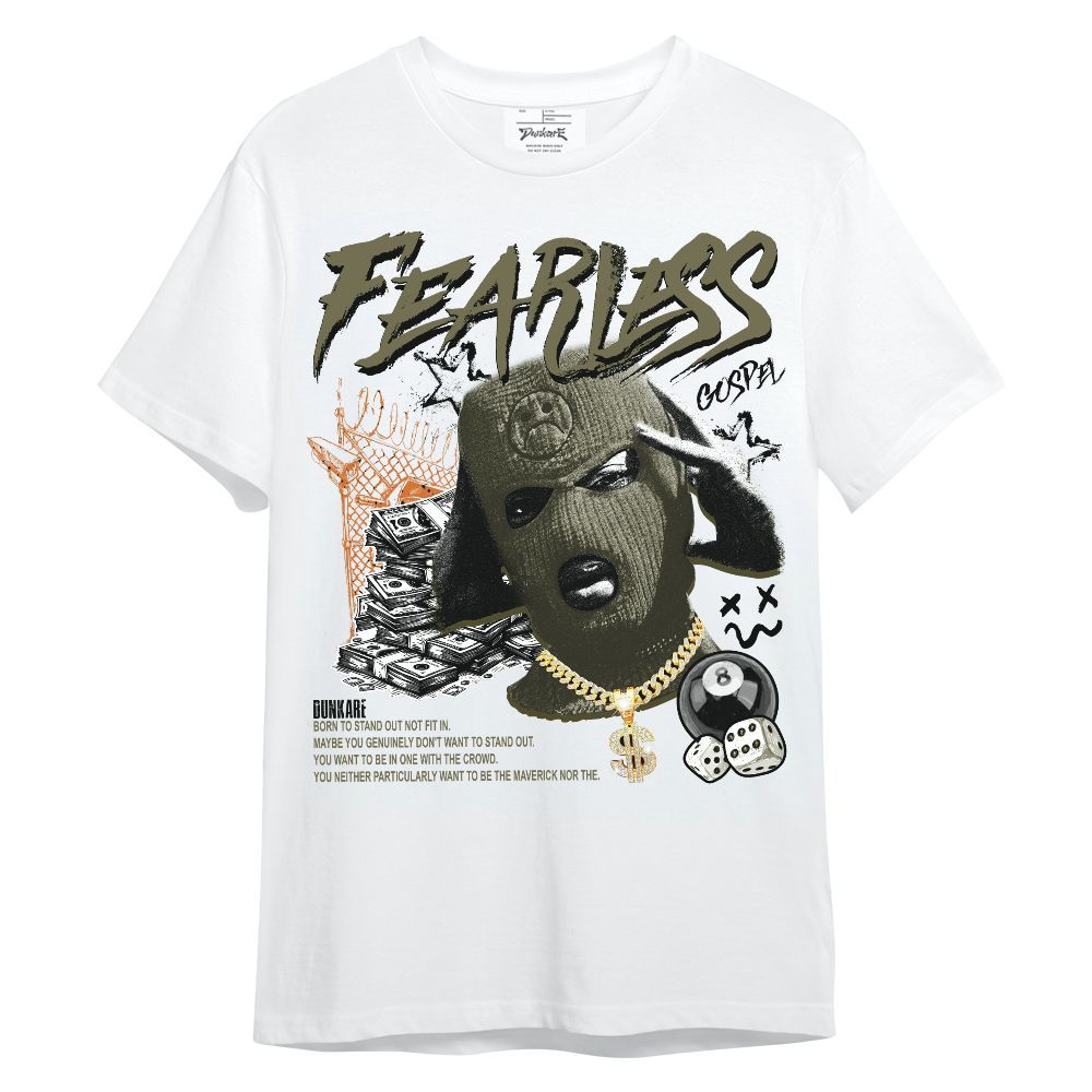 Shirt To Match Olive 5s - Fearless Gospel Streetwear Money Unisex Shirt
