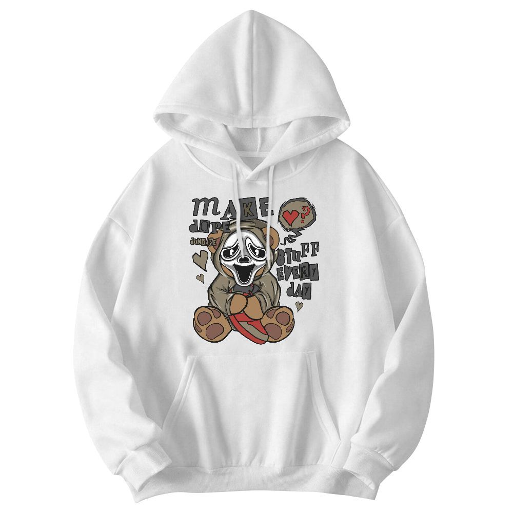 Sweatshirt To Match Olive 9s - Make Dopes Bear Graphic