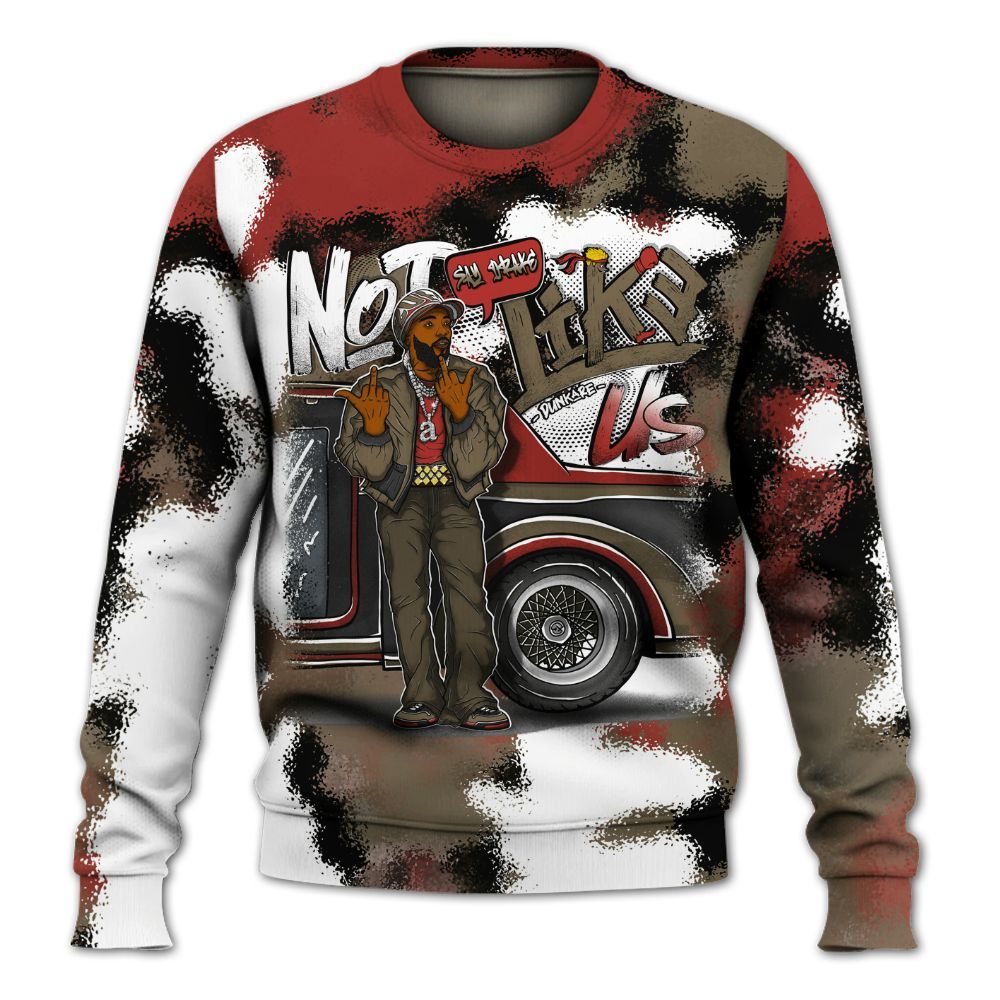 Sweatshirt To Match Olive 9s - They Dislike Us All Over Print