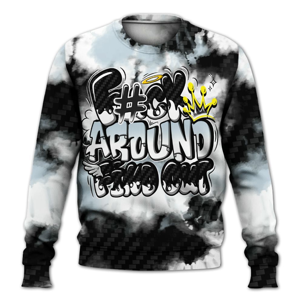 Sweatshirt To Match Kobe 9 Protro Halo - Tie Dye FK Around Find Out All Over Print