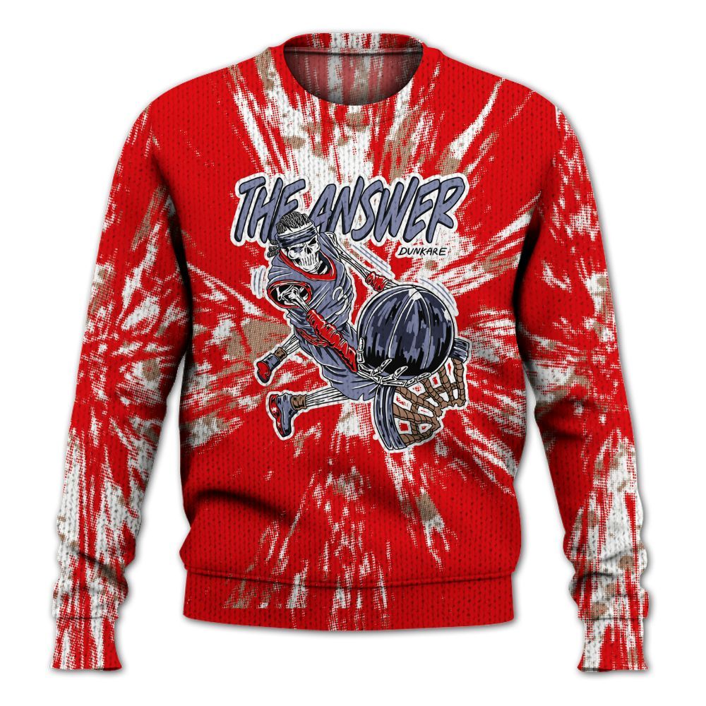 Knitted Sweater To Match Low OG Howard Bison 1s - The Answer Skeleton Luxury