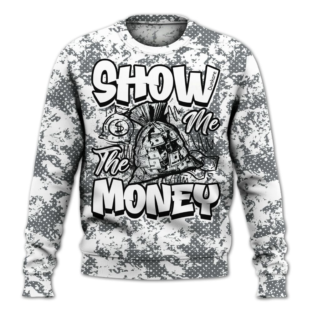 Sweatshirt To Match Retro Fire Red 9s - Show Me The Money Retro All Over Print
