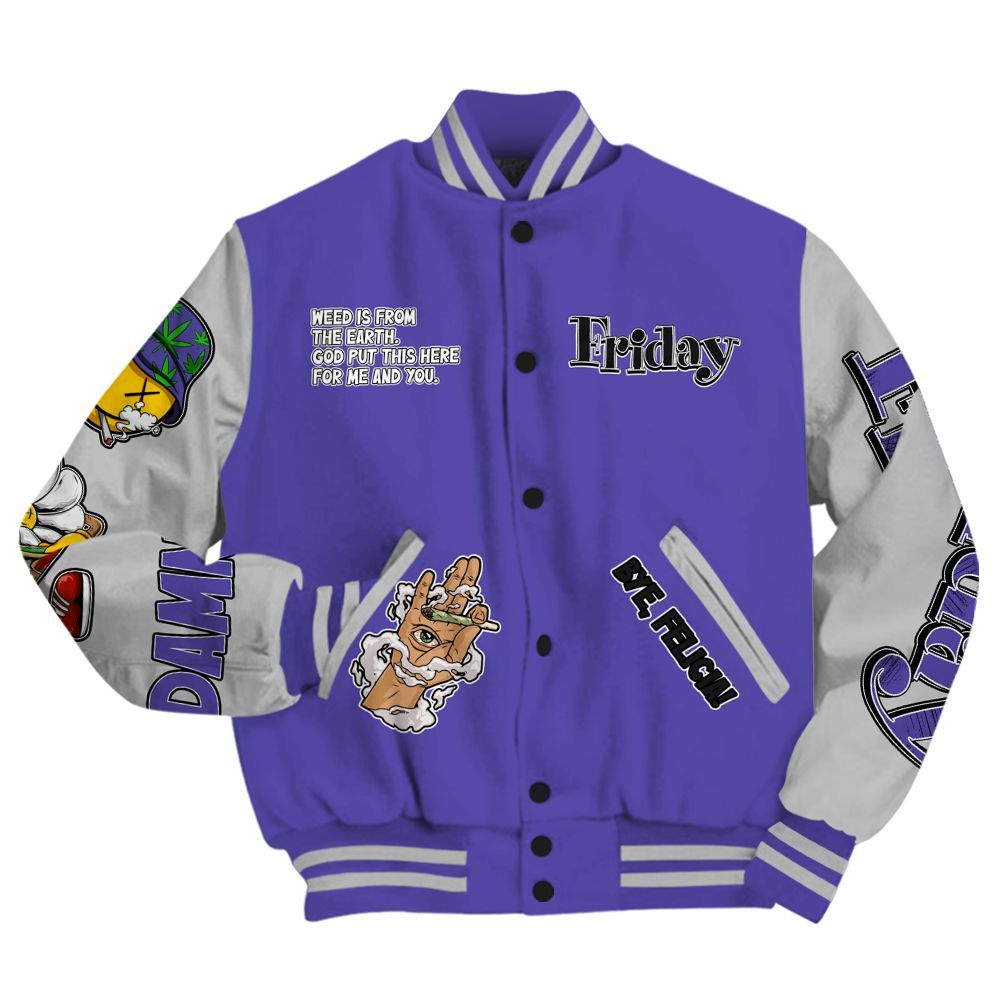 Varsity Jacket To Match Retro Concord 5s - Friday Sneaker Stress Style All Over Print