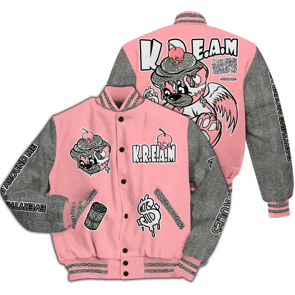 Varsity Jacket To Match Retro Wings 3s - Loot Bear All Over Print