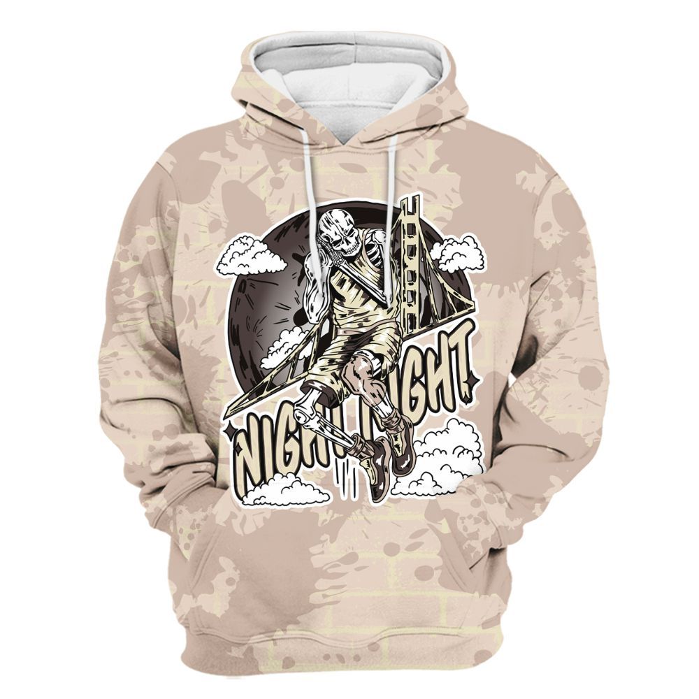 Hoodie To Match A Ma Maniere X Fossil Stone 4s - Seeya Skeleton Brick All Over Print