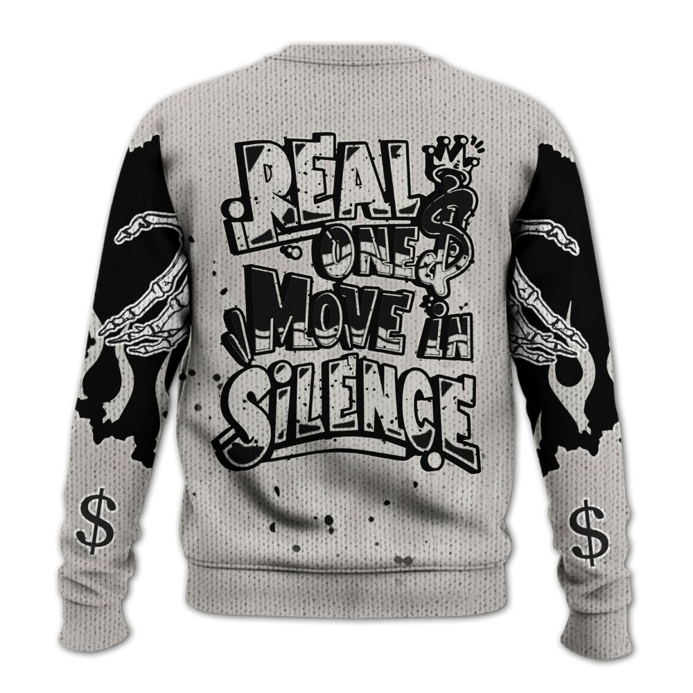 Sweater To Match The Classic 40s - Ones Move In Silence Graphic Trapped Graphic