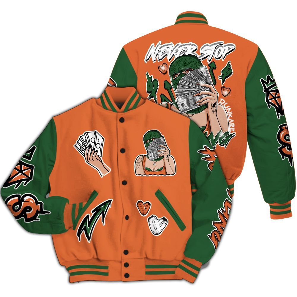 Varsity Jacket To Match Low Miami 5s - Hustling Unique All Over Print
