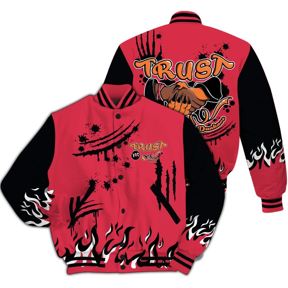 Varsity Jacket To Match Air Max Portal Bright Ceramic - Graphic Trust No One All Over Print