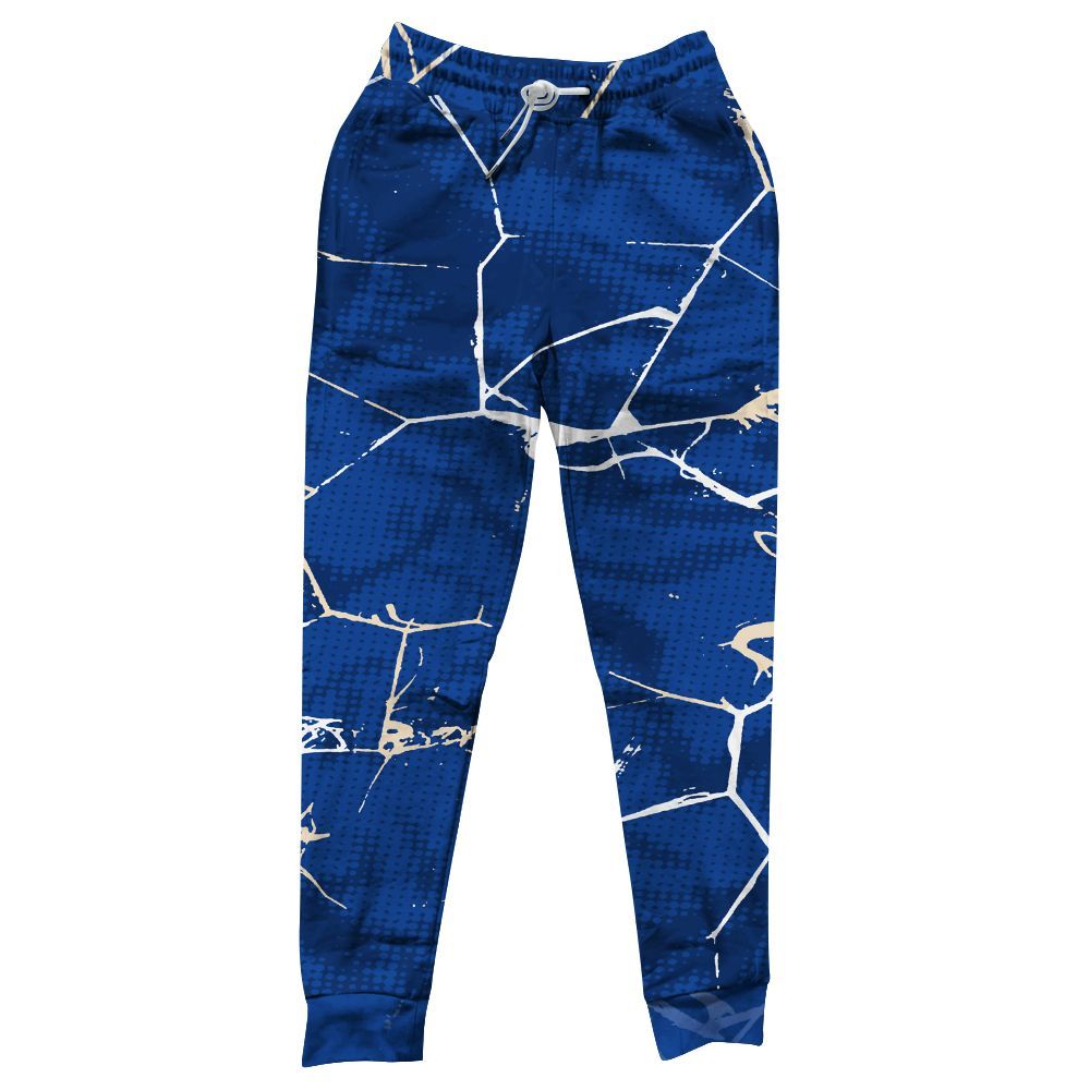 Sweatpant To Match Low Game Royal 1s - Crack Graphic All Over Print