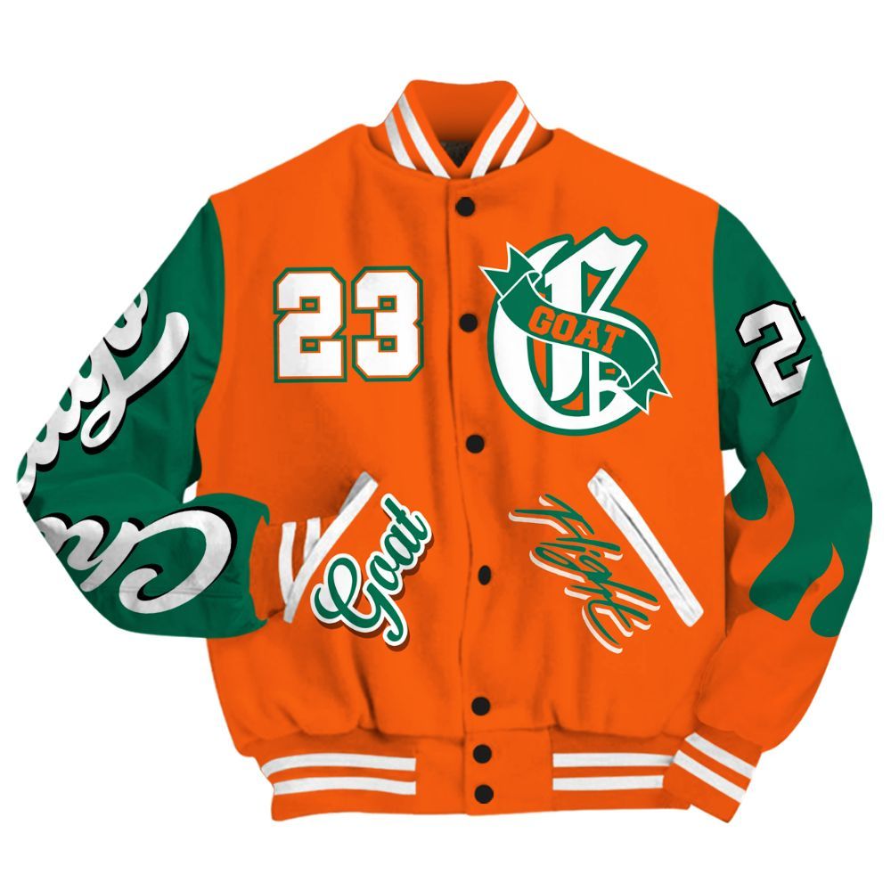 Varsity Jacket To Match SoleFly Sail Gorge Green 3s - The G.O.A.T Streetwear All Over Print