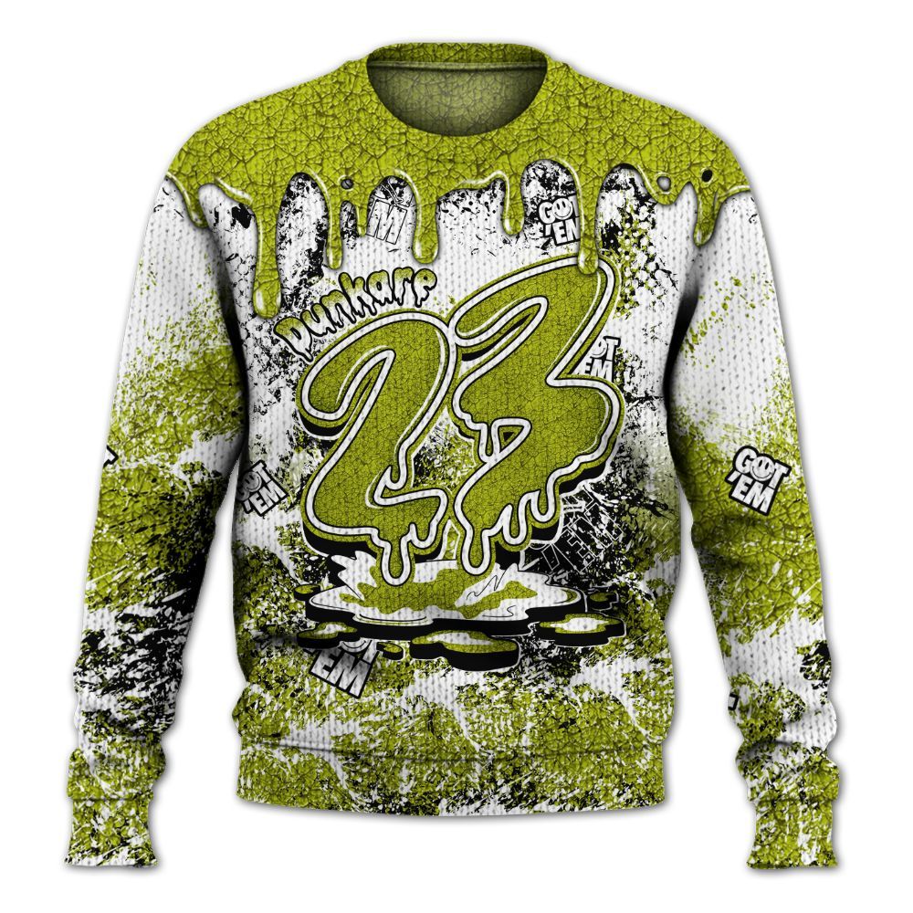 Knitted Sweater To Match Dunk Low QS Halloween Skull - Dripping 23 Drip