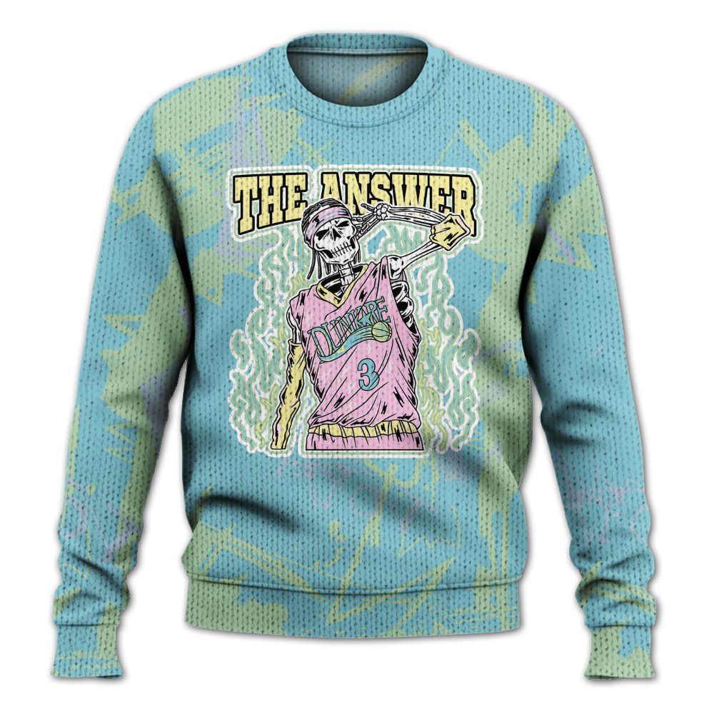 Knitted Sweater To Match SB Dunk Low Visty - Allen Answer Skeleton Messyz