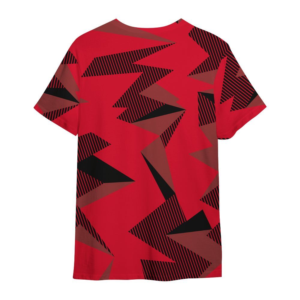 Shirt To Match Air Max Sunder Gore Tex Fire Red - Geometric Camouflage Pattern All Over Print