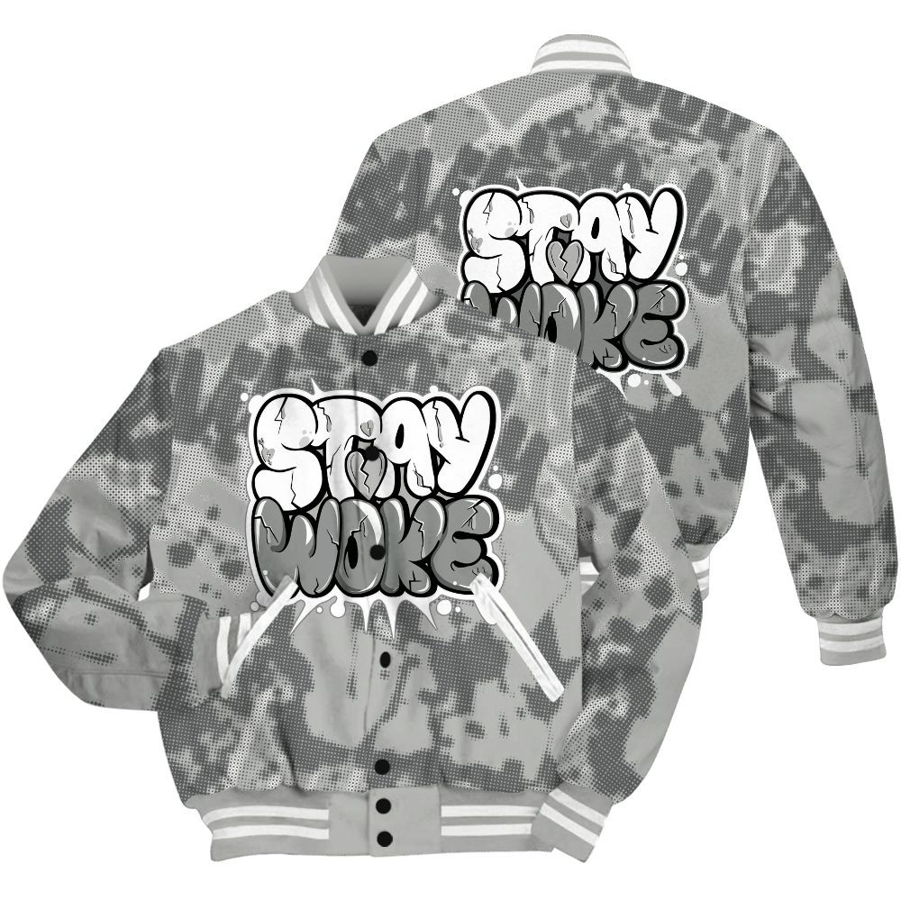 Varsity Jacket To Match Paris Cement Grey 4s Shirt - Stay And Woken Street All Over Print