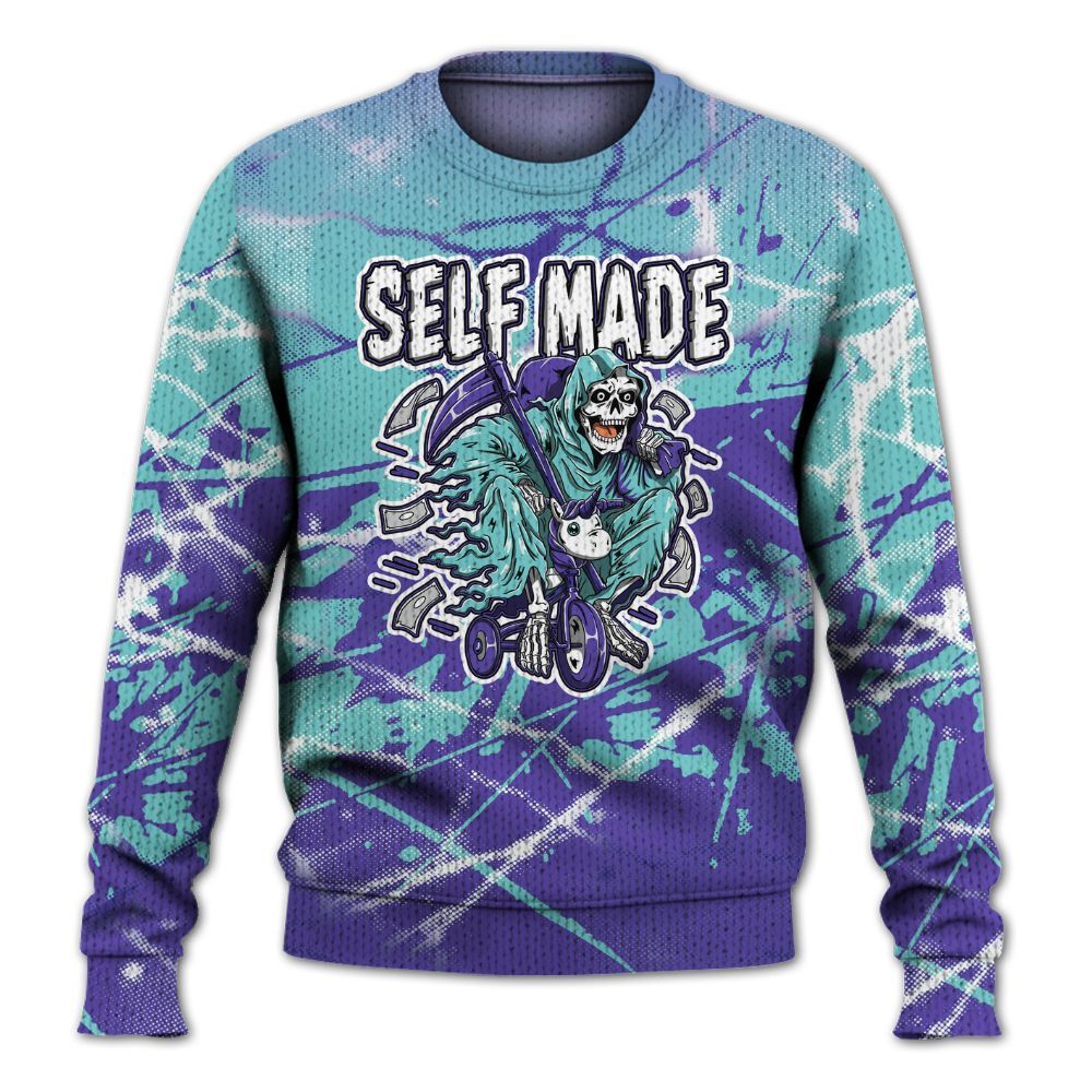 Knitted Sweater To Match Low Hornets 1s - Self Make Skeleton Profound