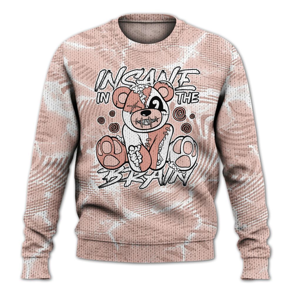 Knitted Sweater To Match Low Legend Pink 11s - Insanes Bear Fume