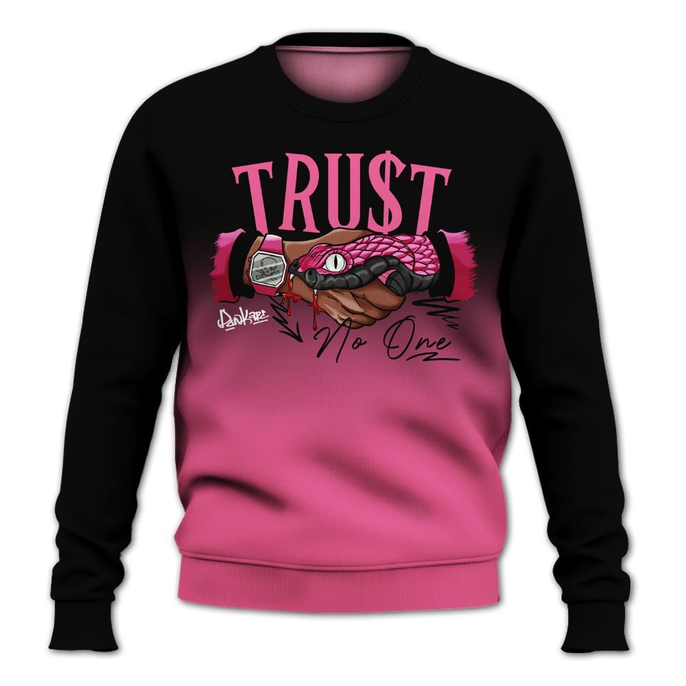 Sweatshirt To Match Air Max SNDR Hyper Pink - Snake Trust No One Drip All Over Print