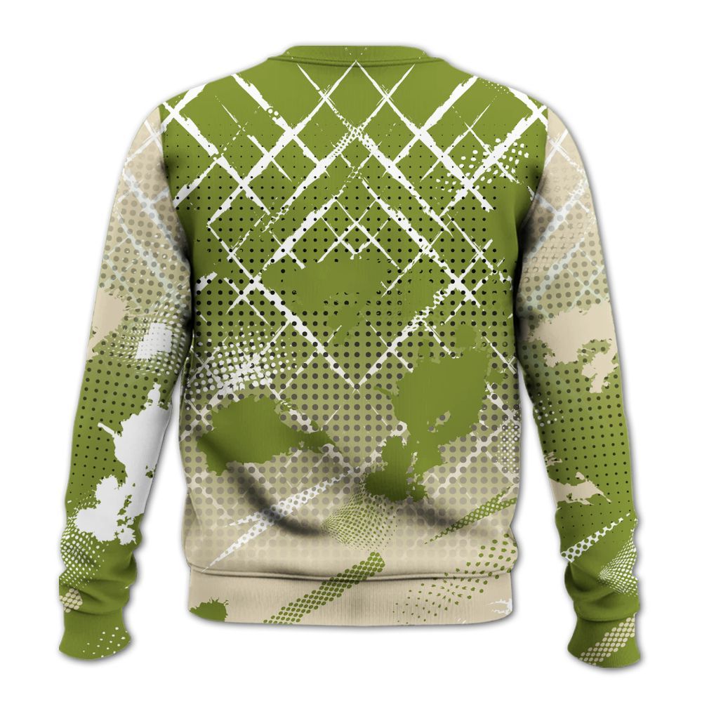 Sweatshirt To Match SB Dunk Low Asparagus - Halftone Stand Business Dripping All Over Print