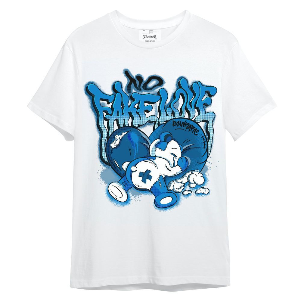 Shirt To Match Industrial Blue 4s - No Fake Love Military Blue 4s Unisex Shirt