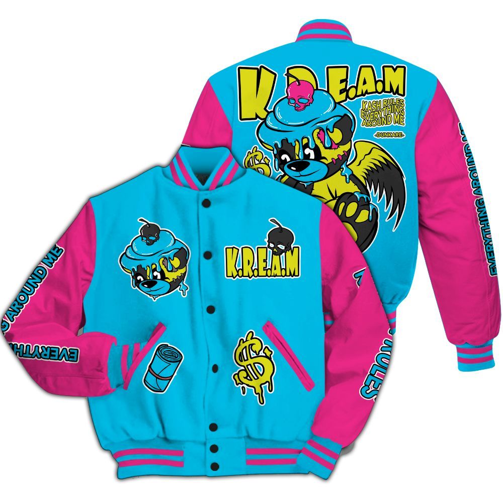 Varsity Jacket To Match Tokyo Nights Stewie 3s - Loot Bear All Over Print