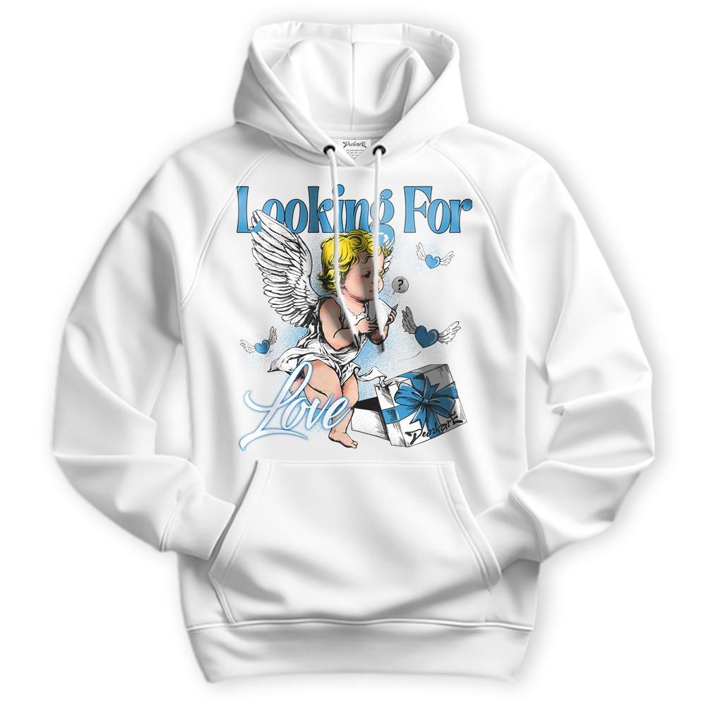 Sweatshirt To Match Hoodie Searching For Love, Powder Blue 9s Hoodie To Match Sneaker Powder Blue 9s, NMP