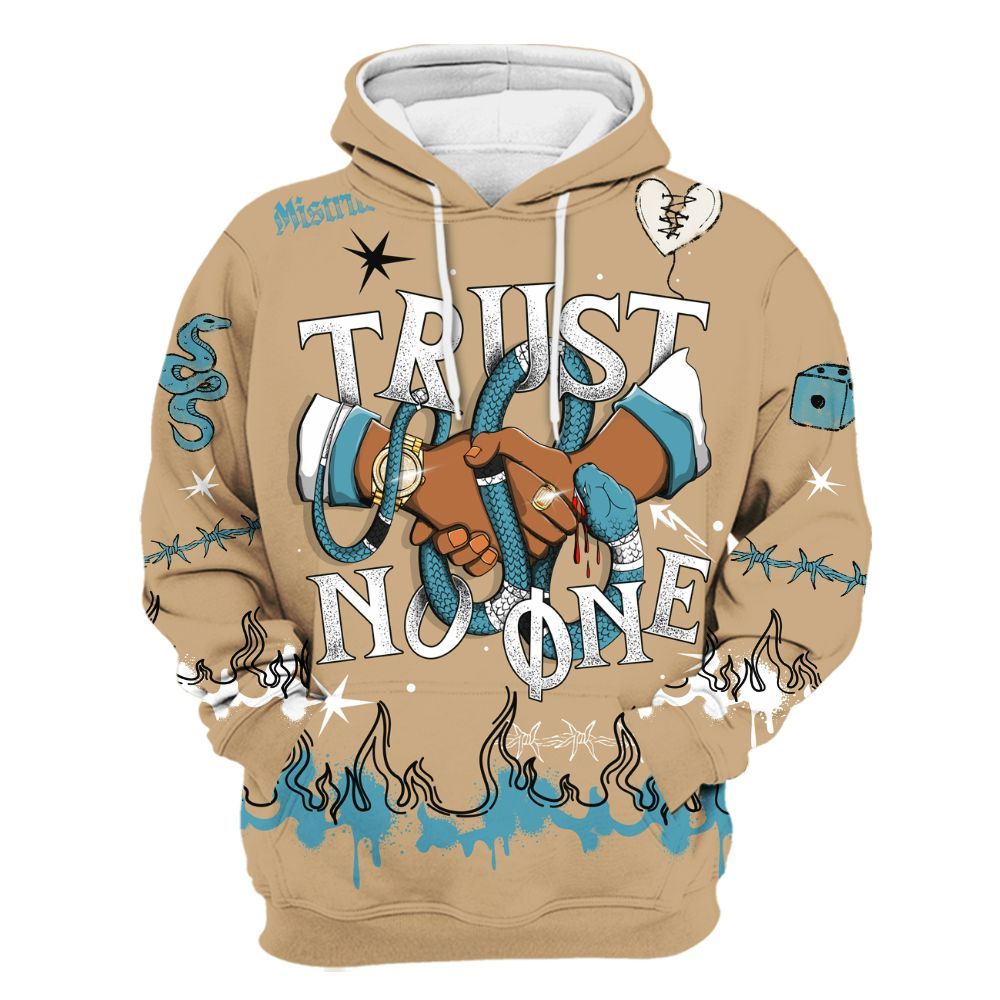 Hoodie To Match H-Town 11s - Trust No One Snake-Bite Doodle Crayon All Over Print