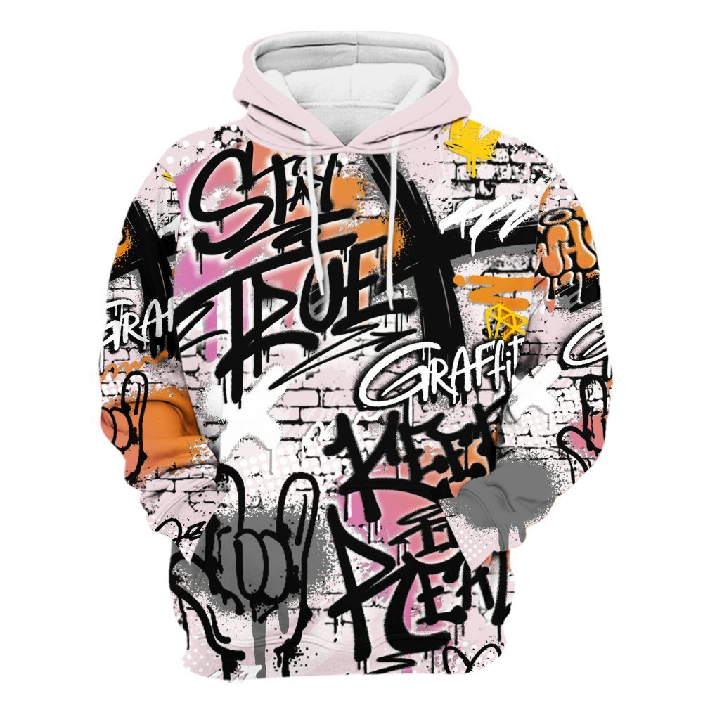 Hoodie To Match Book Sunrise 1s - True It Real Graffiti Streetwear All Over Print