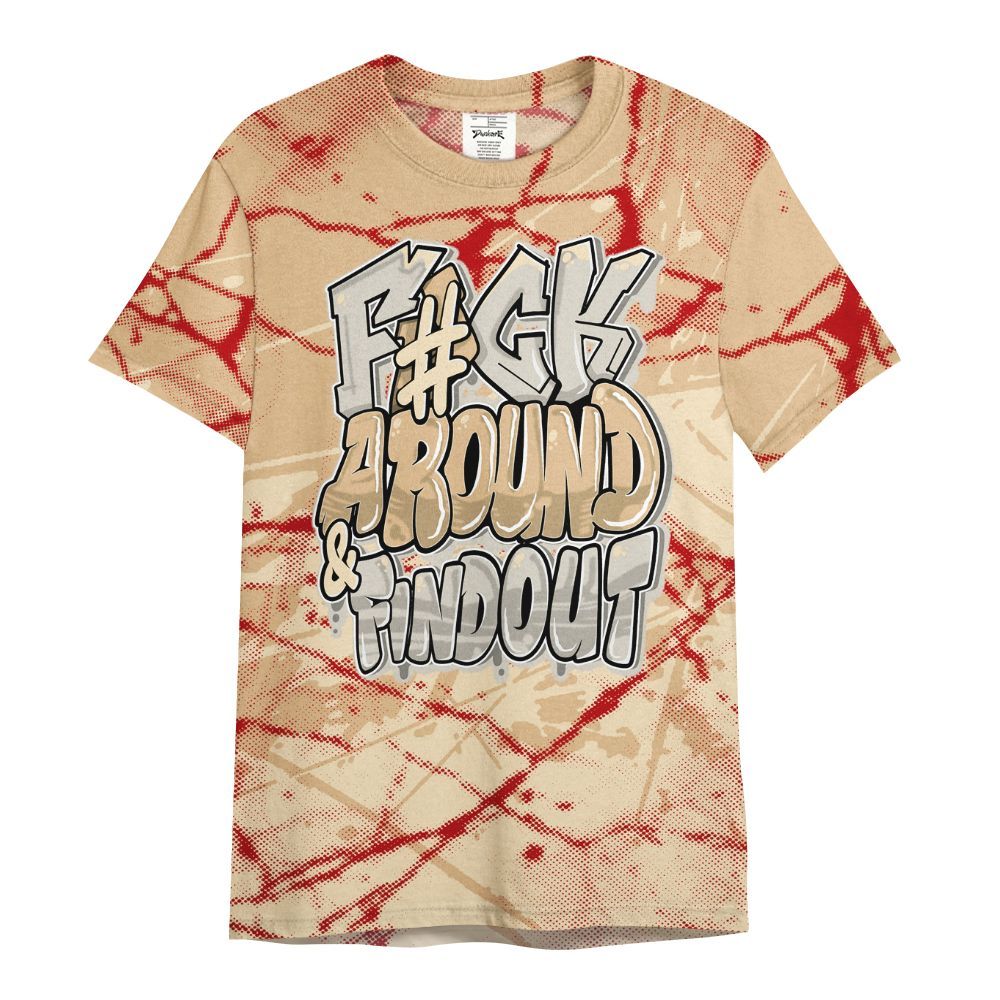 Shirt To Match Dunk Low Strawberry Waffle - F Around Find Out Graphic Profound All Over Print