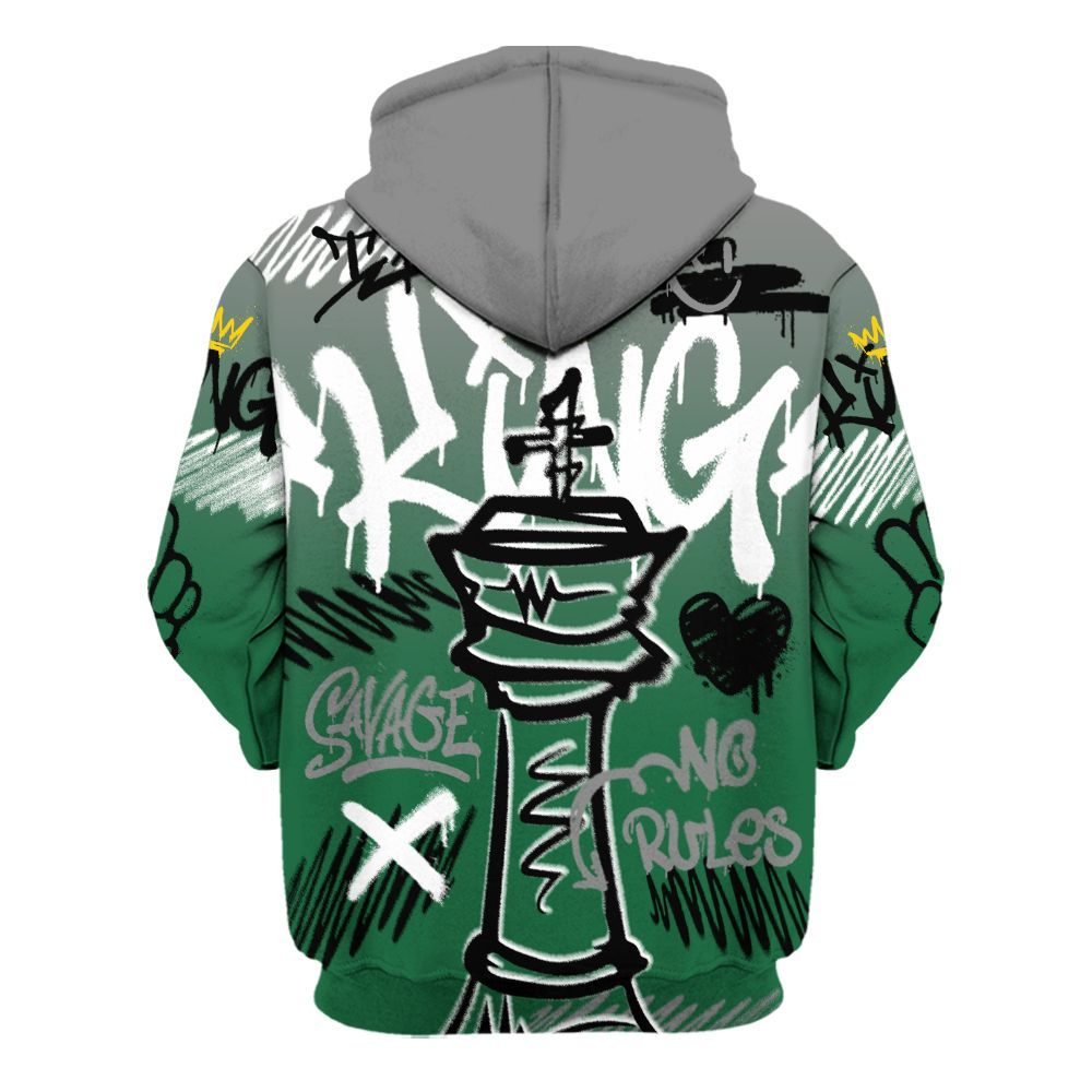 Hoodie To Match High Gorge Green 1s - Street King Chess Streetwear All Over Print