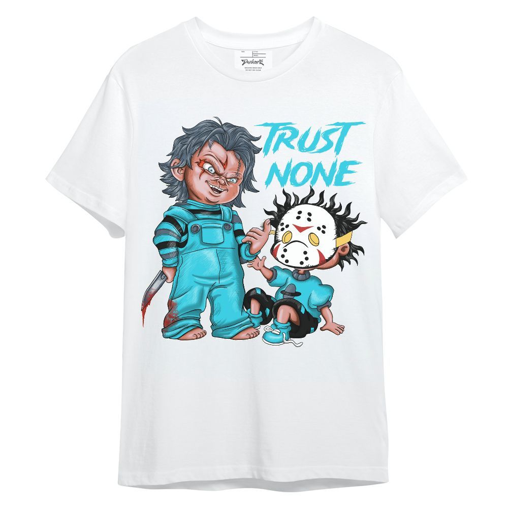 Shirt To Match Retro Gamma Blue 11s - Trust No One Scary Graphic