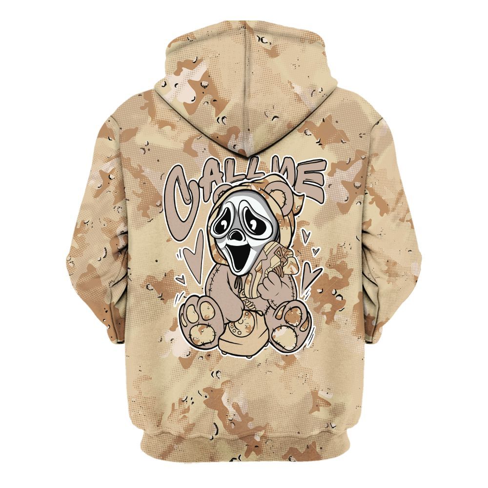 Hoodie To Match Desert Camo 3s - Call Me Bear Abstract Halftone All Over Print