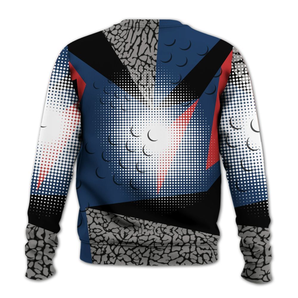 Sweatshirt To Match SP Sport Royal 3s - Poly Custom Name Number 23 5s All Over Print