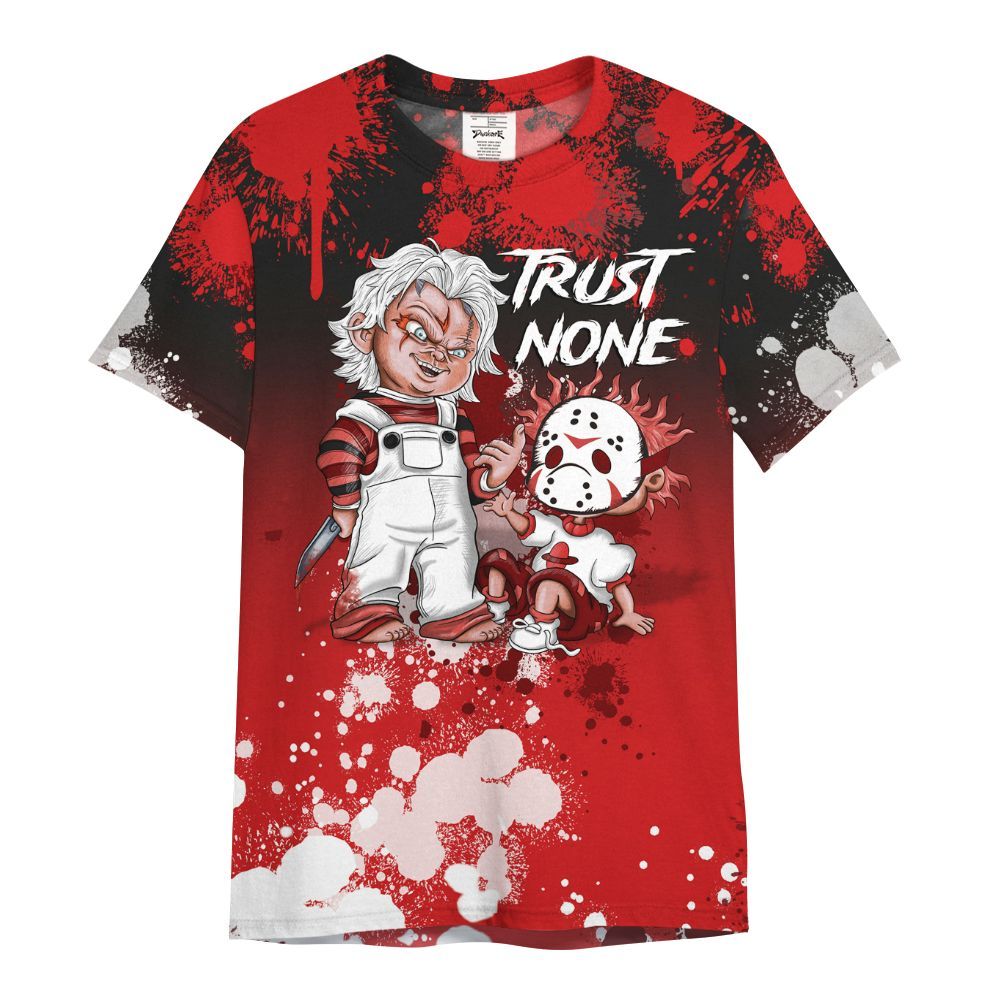 Shirt To Match Low Bred 11s - Trust No One Scary All Over Print