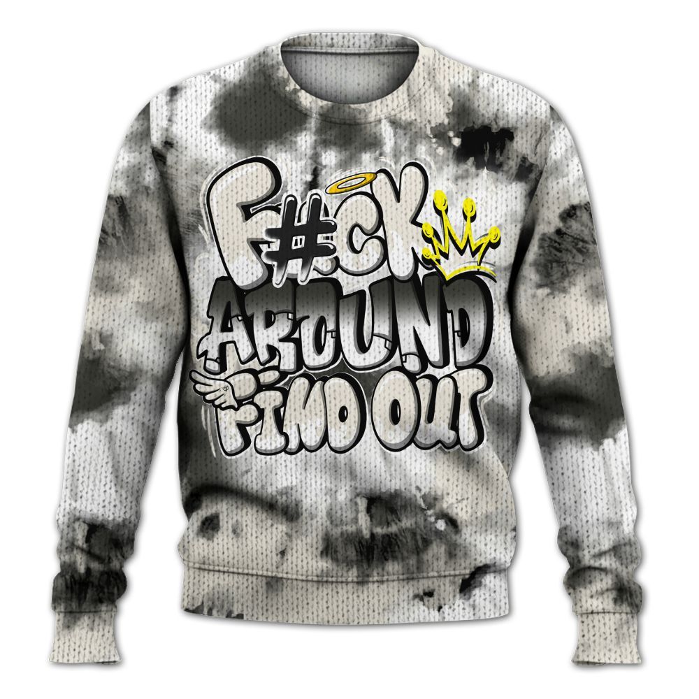 Knitted Sweater To Match Air Max Plus Moonlight Swarovski - Tie Dye FK Around Find Out