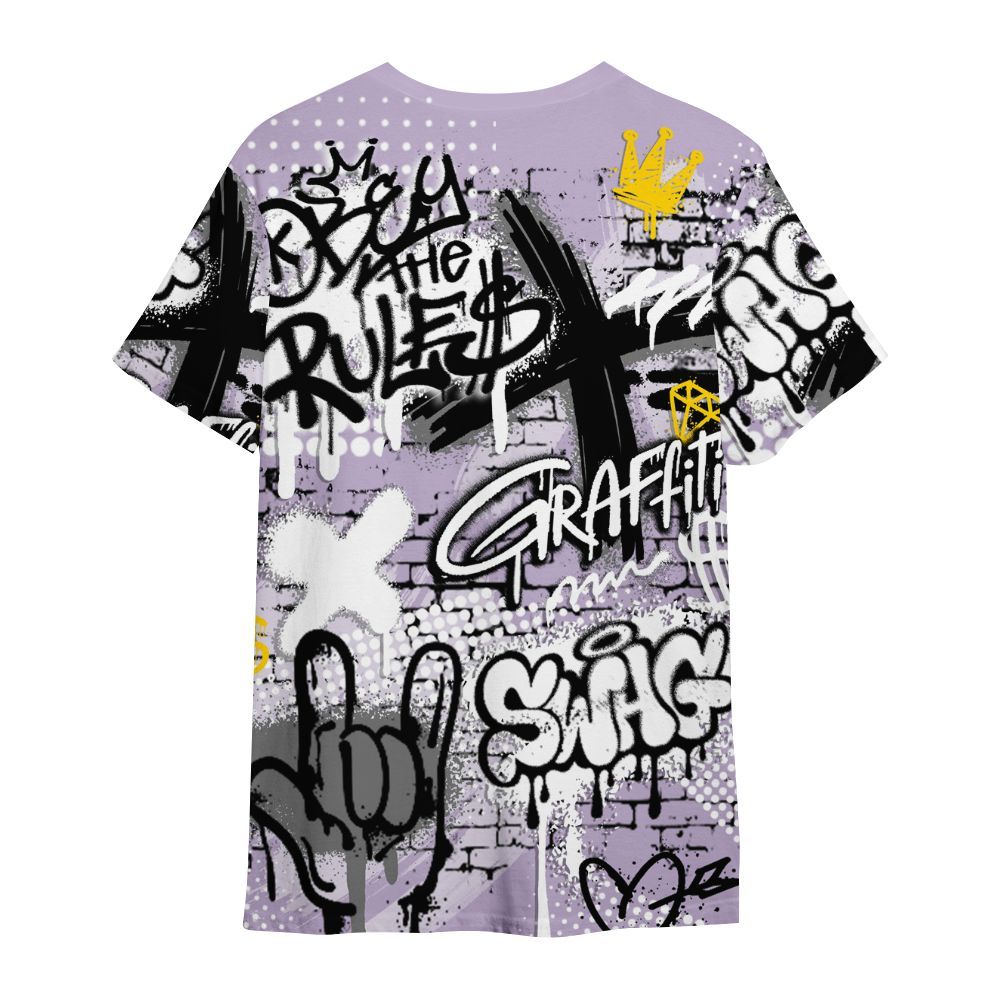 Shirt To Match Low Pure Violet 11s - True It Real Graffiti Streetwear All Over Print