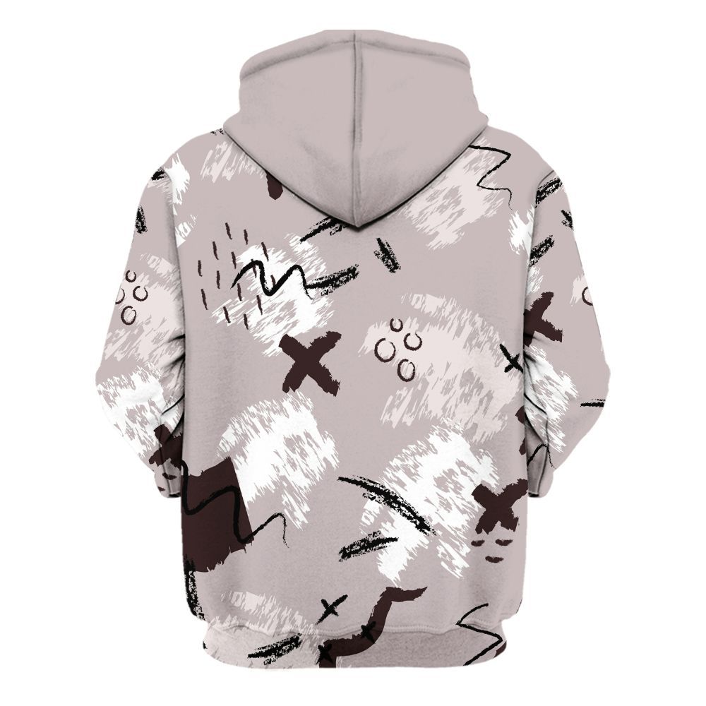 Hoodie To Match AMM Air Smokey Mauve 6s - Hustle Grind Pray Graphic Street Style All Over Print