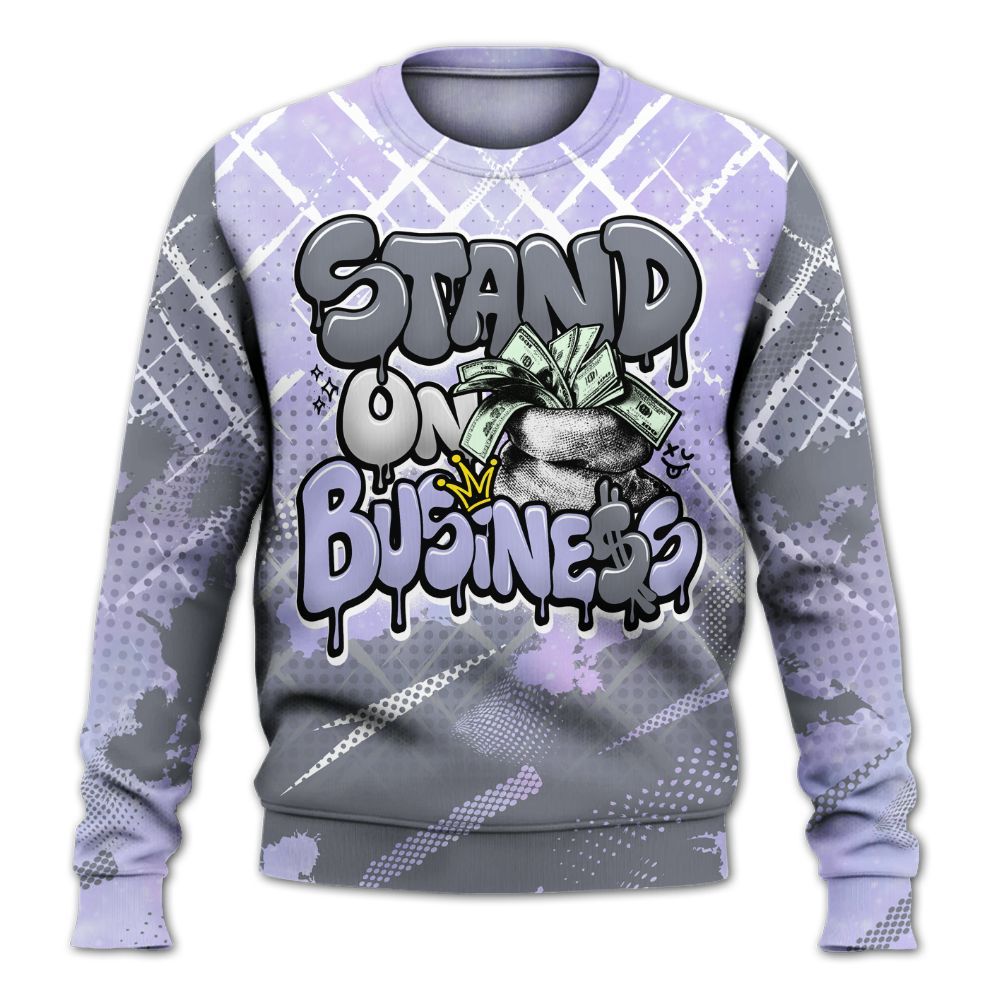 Sweatshirt To Match Zen Master 4s - Halftone Stand Business Dripping All Over Print