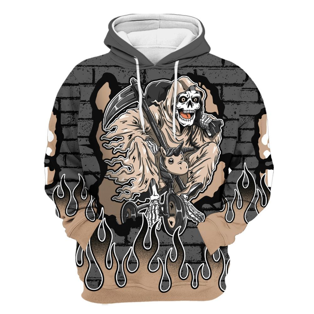 Hoodie To Match Kobe 9 EM Mamba - Self Make Skeleton Crashed All Over Print