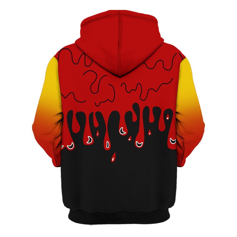 Hoodie To Match Low Lucky Cat 1s - Loser Lover Dripping All Over Print