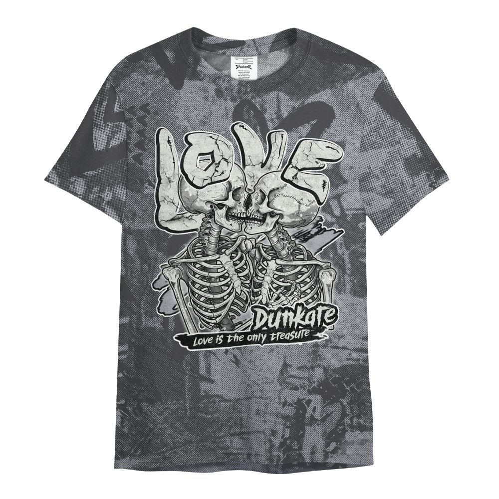 Shirt To Match Fear 4s - Skull Love All Over Print