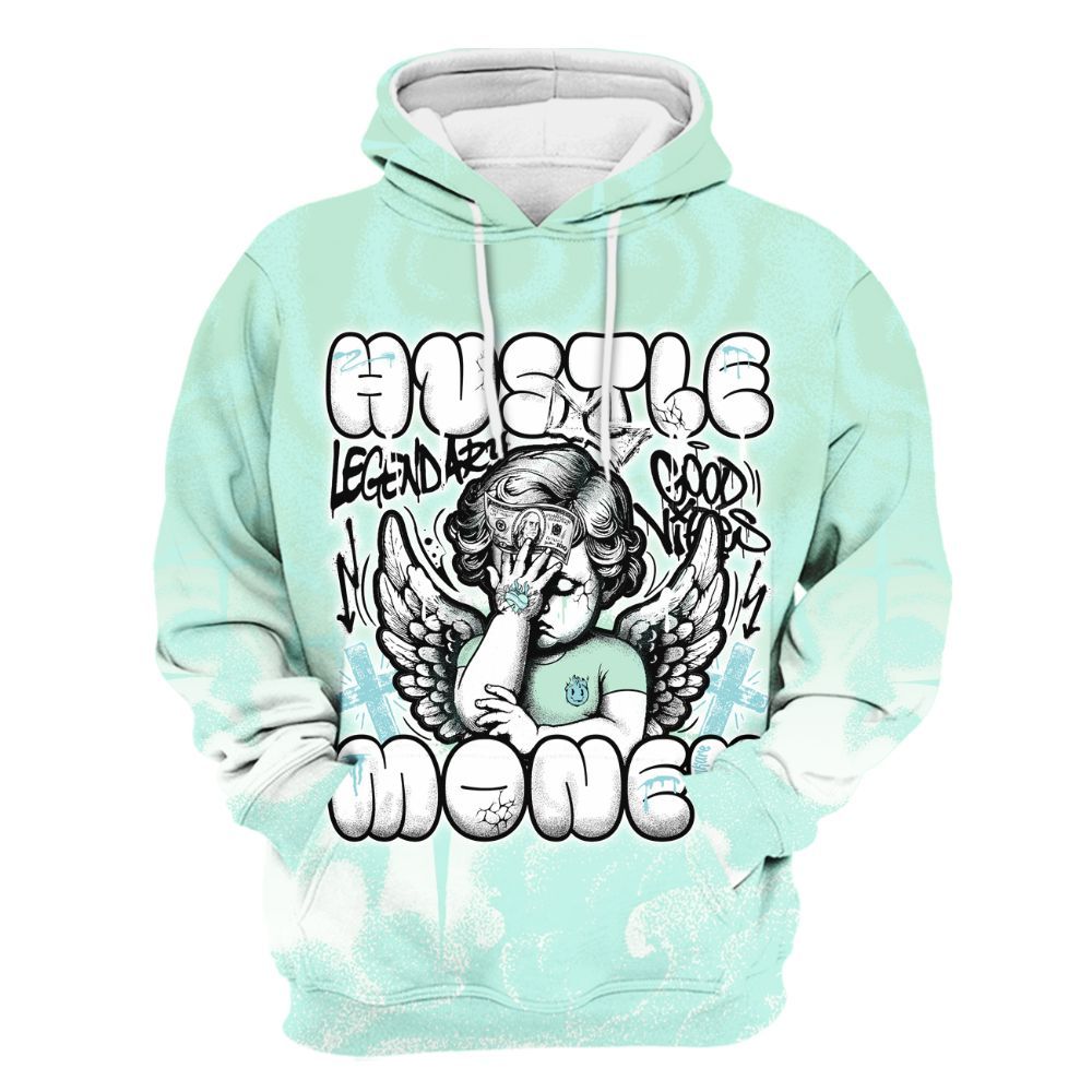 Hoodie To Match Retro Low Igloo 11s - Angel Hustle Money All Over Print