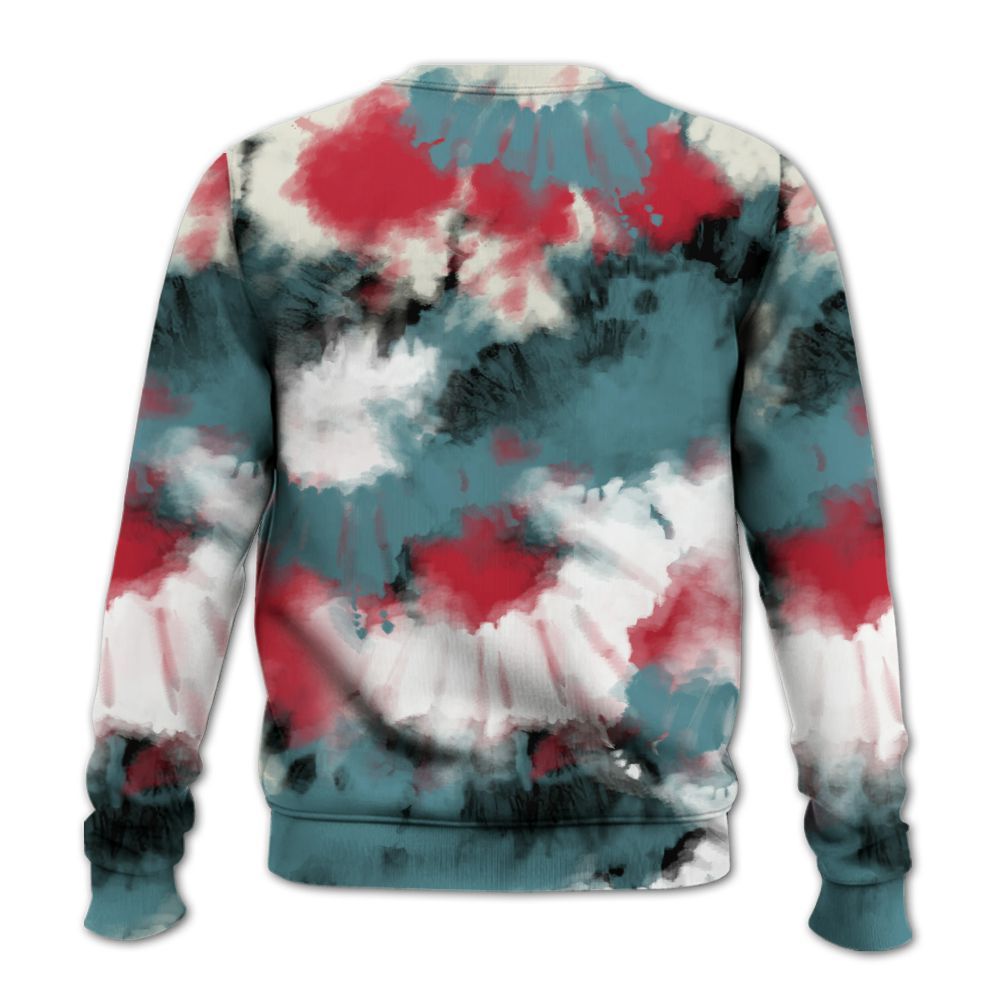 Sweatshirt To Match Dunk Low Denim Turquoise Royal - Tie Dye FK Around Find Out All Over Print