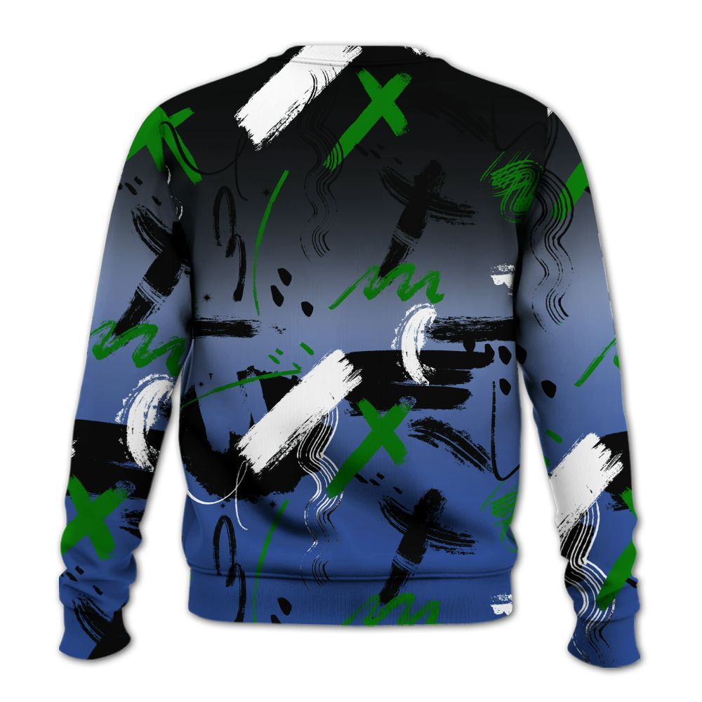 Sweatshirt To Match Retro Hyper Royal 13s - Money Hustle Grind Pray All Over Print